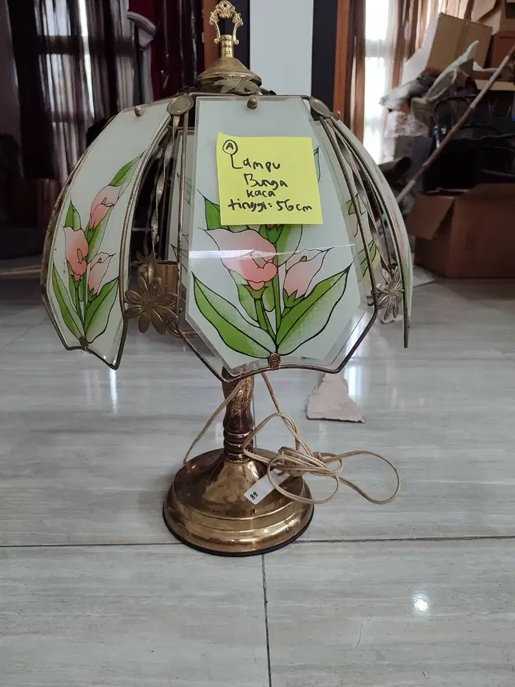 Lampu Meja motif Bunga