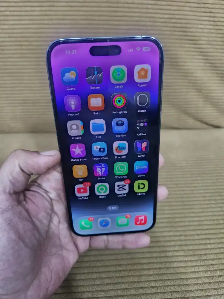 Iphone 14 pro max 128gb ibox bh 86% harga nett