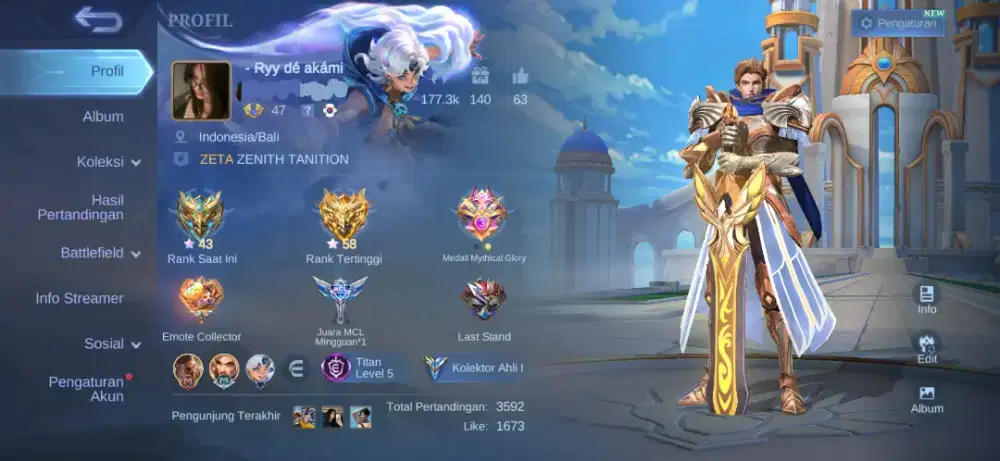 AKUN ML BAGUS BERKUALITAS