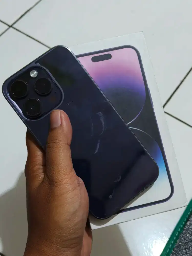 iPhone 14 pro 256gb Dual Sim Fisik Beacukai Setara iBox 3utools Hijau