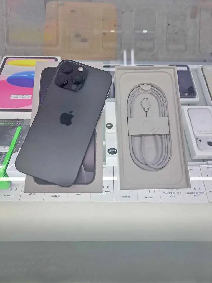 Second IPhone 16 Pro Max 512GB Black Titanium Inter Beacukai