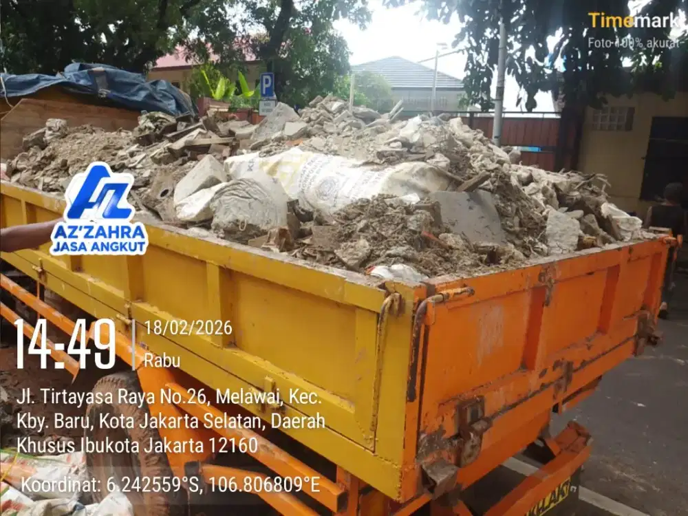 Jasa buang puing dan sampah
