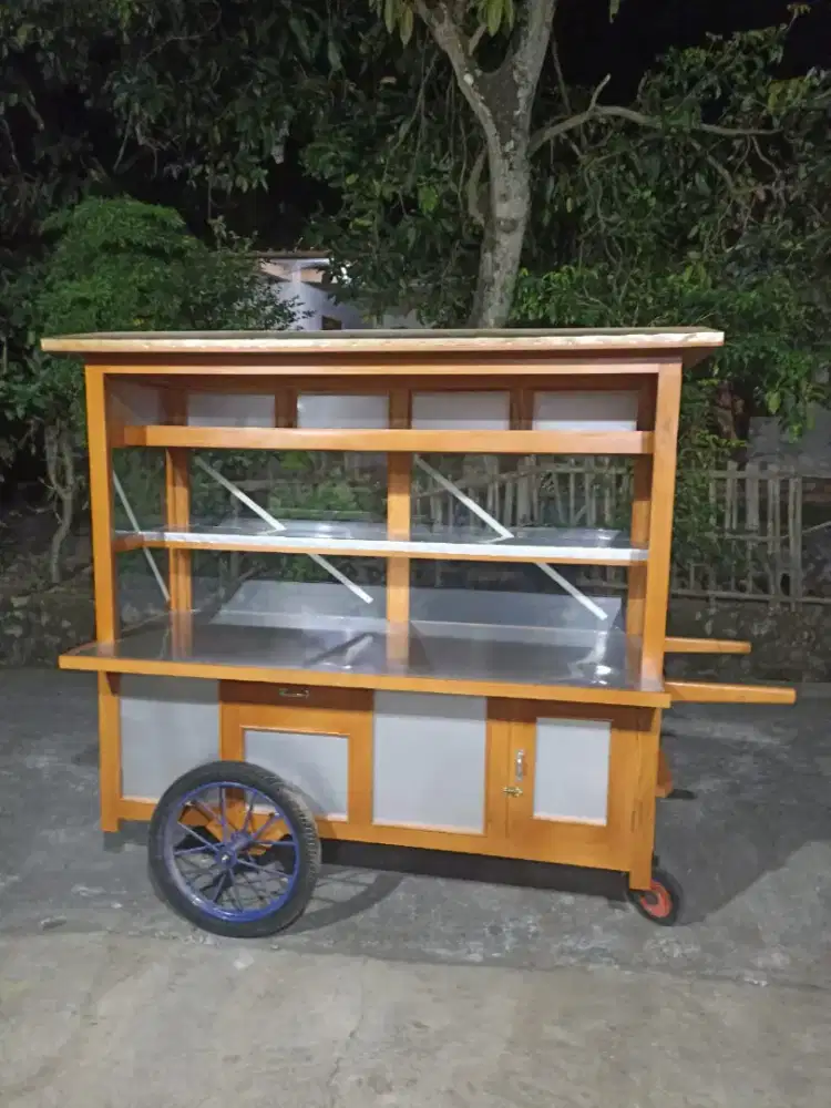 Sedia Gerobak Angkringan, Bakso Mie Ayam, Bubur, Sate, Soto, Pecel dll