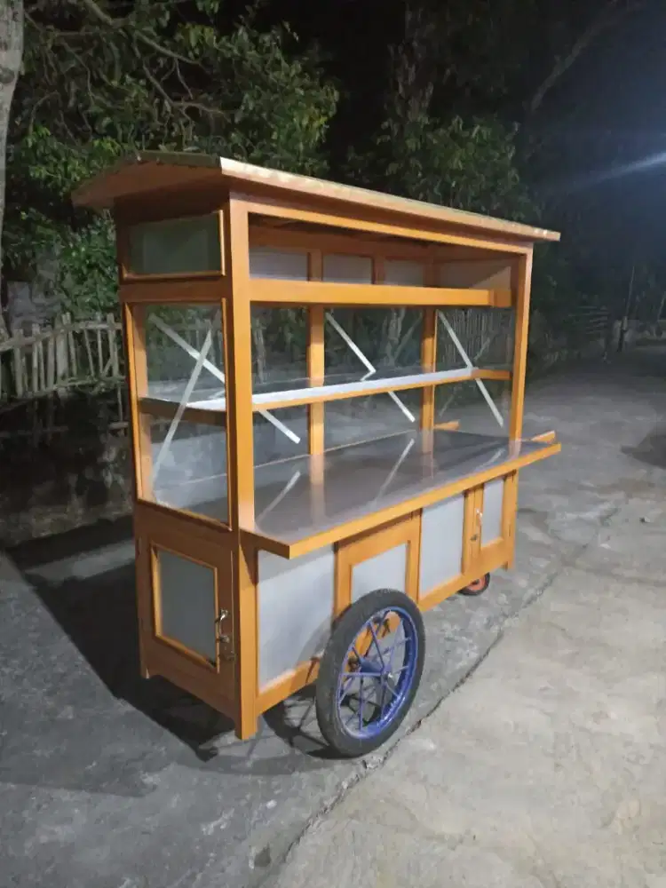 Sedia Gerobak Angkringan, Bakso Mie Ayam, Bubur, Sate, Soto, Pecel dll