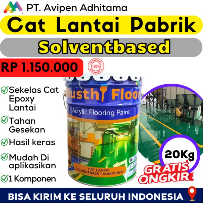 Cat Epoxy Lantai 20 Kg Utk Gudang & Pabrik Tahan Forklift Bekasi