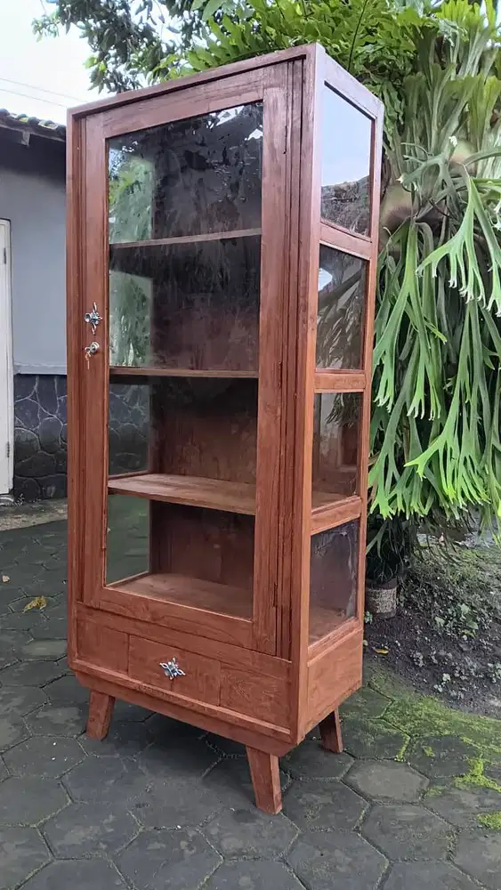 Lemari Almari Pajang Display Ori Lawasan Lawas Kuno Jadul Antik Bekas