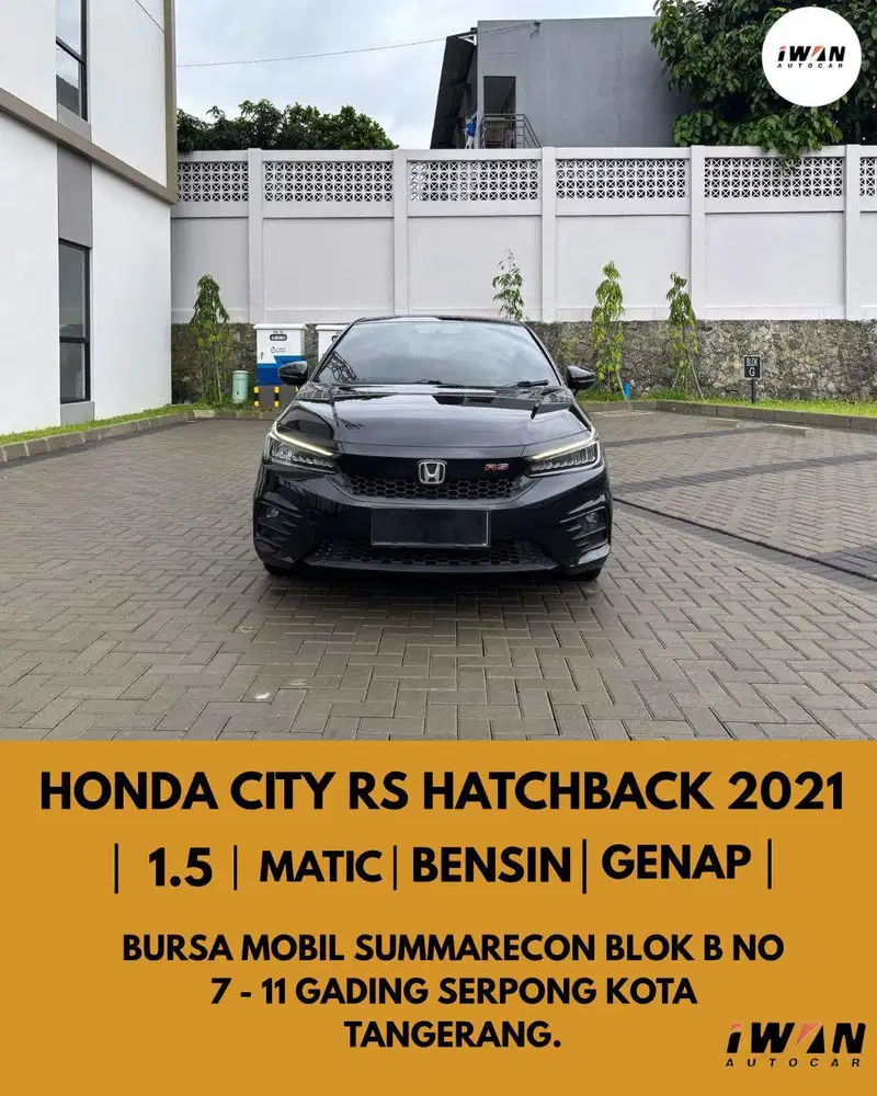 HONDA CITY RS 1.5 HATCHBACK 2021 MATIC