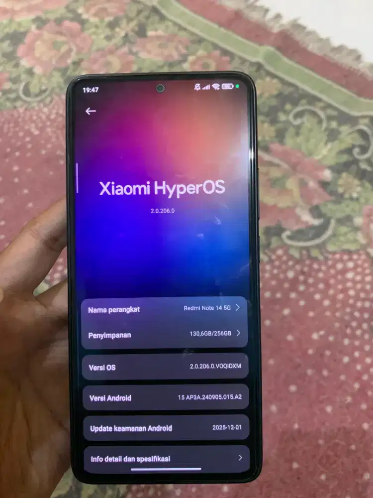 Redmi note 14 5G 8/256 fullset no minus