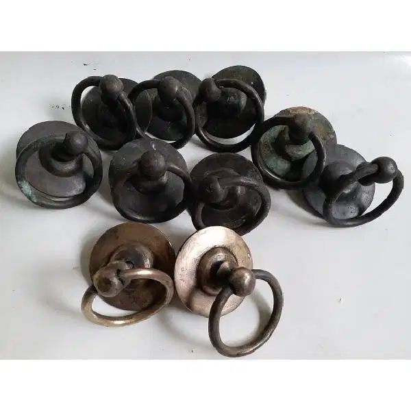 10 PCS Unik Pegangan pintu gebyok - art deco bahan kuningan era koloni
