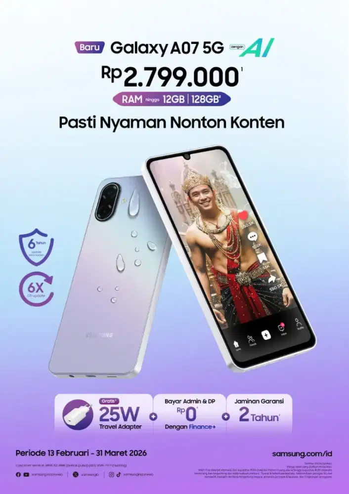 Samsung A07 5g 6/128