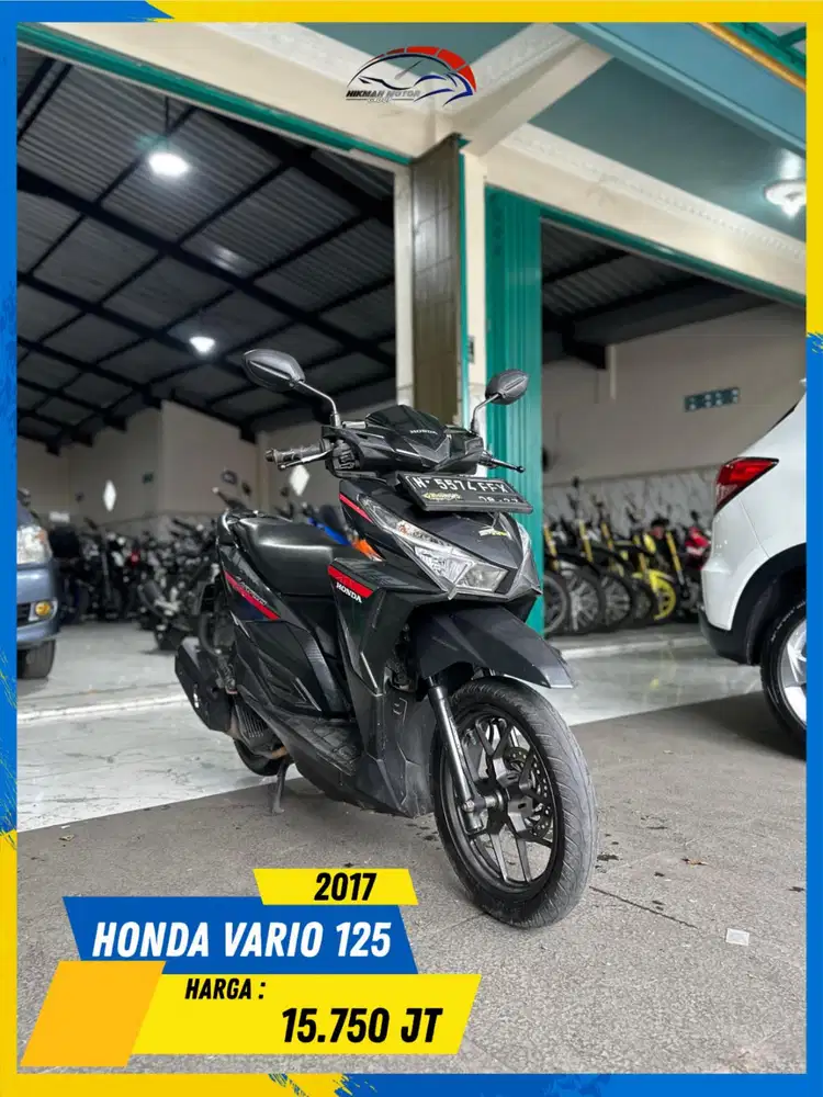 HONDA VARIO 125 2017 BEKAS CIAMIK MASZEEHH HIKMAH MOTOR KEPUH MALANG