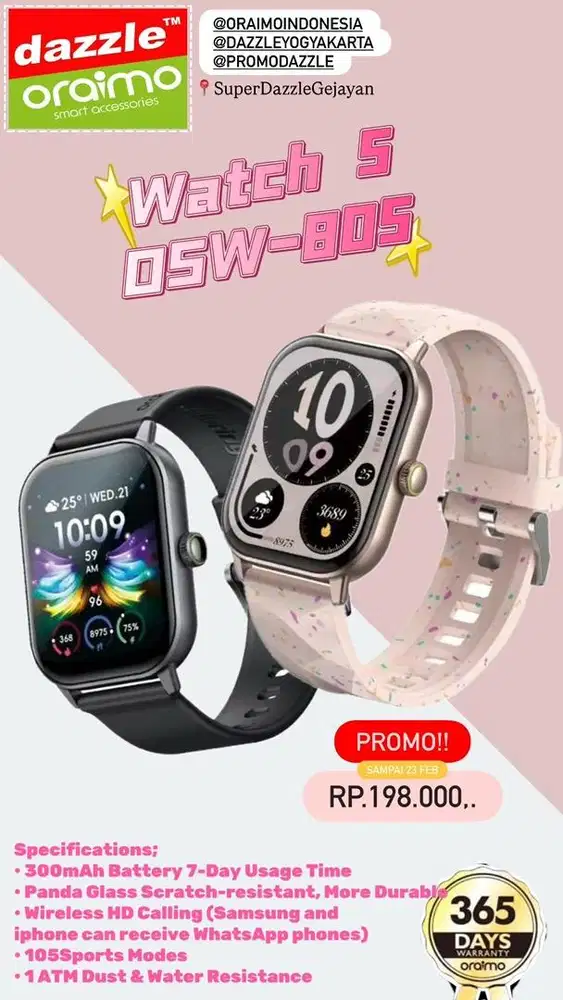 Smartwatch Oraimo Watch 5 OSW-805