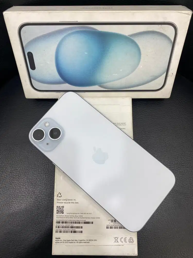 Iphone 15 Plus , Blue , 128GB IBox