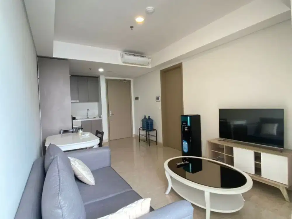 Sewa Apartemen Gold Coast PIK 1BR Luas 51m2 Full Furnished Free Parking
