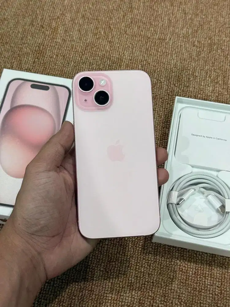 Iphone 15 128gb inter all oprator fullset pink