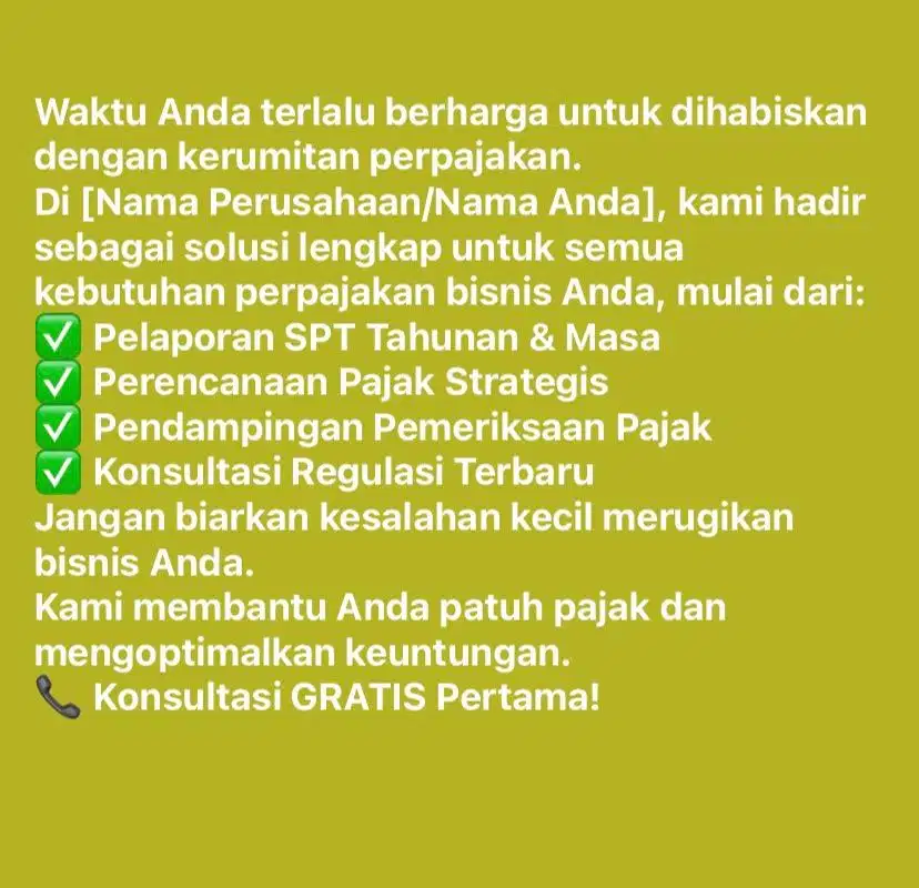 BEBAS PUSING URUS PAJAK, KAMI SOLUSINYA