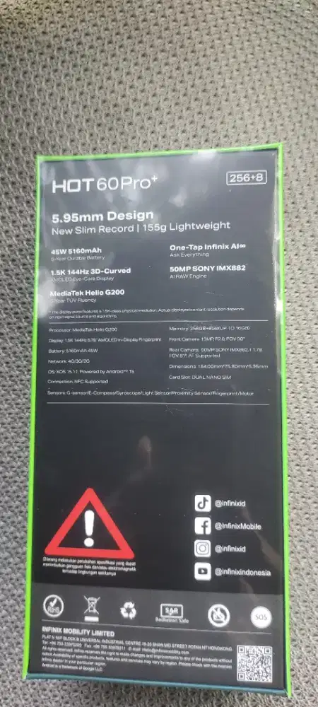 Jual INFINIX HOT 60 PRO+