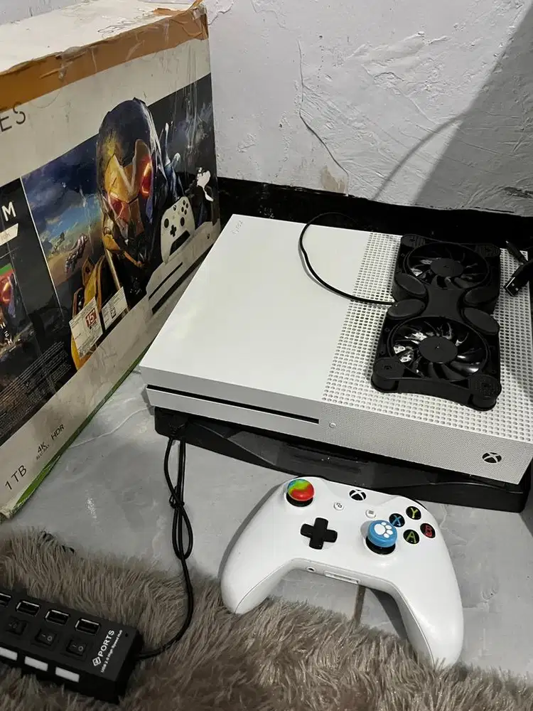 Xbox one s 1tb region singapur fullset mulus bonuss