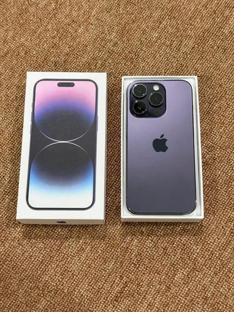 Iphone 14 pro 256gb deep purple resmi beacukai