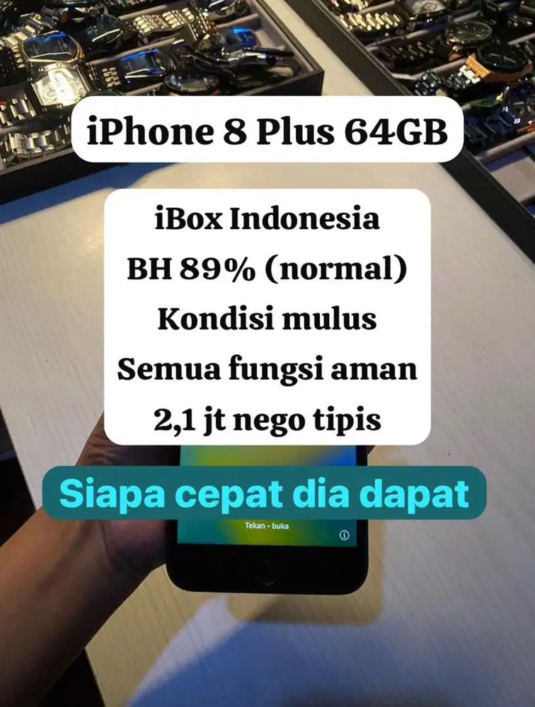 Ip 8+ 64GB iBox Mulus Murah Nego
