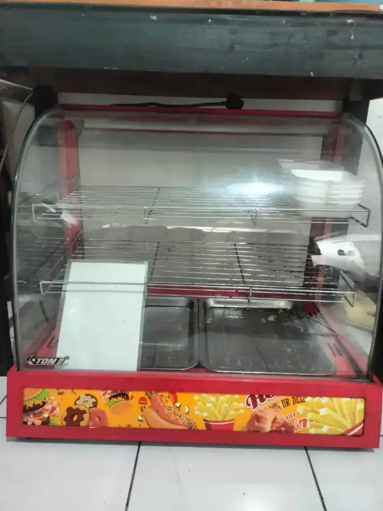 Dijual showcase warming / etalase penghangat makanan