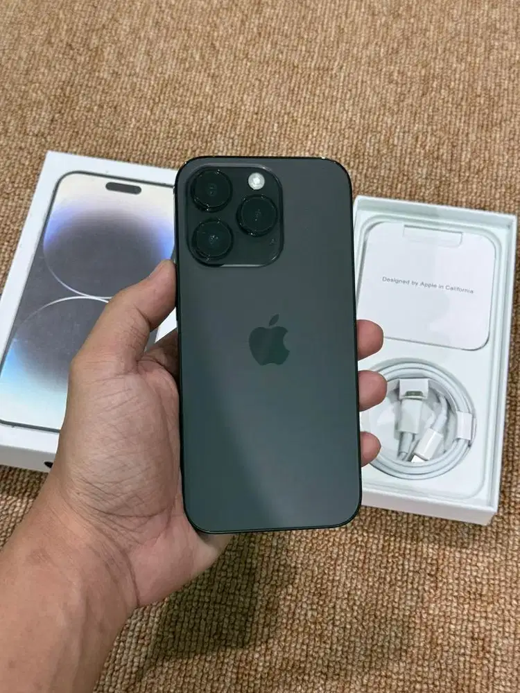 Iphone 14 pro 128gb black resmi beacukai
