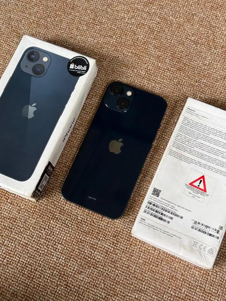 Iphone 13 128gb ibox fullset original  midnight