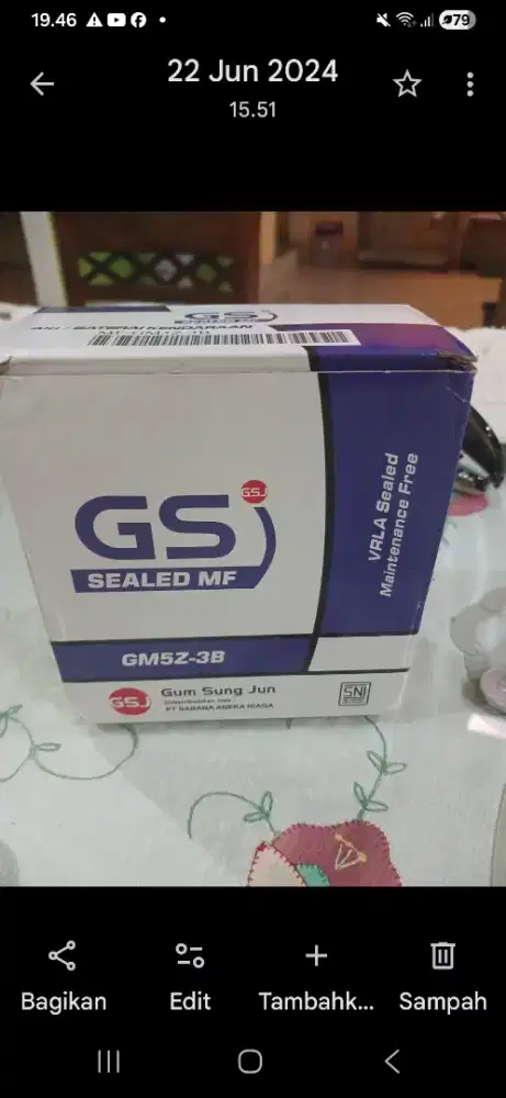 Aki Baru untuk motor mio smile