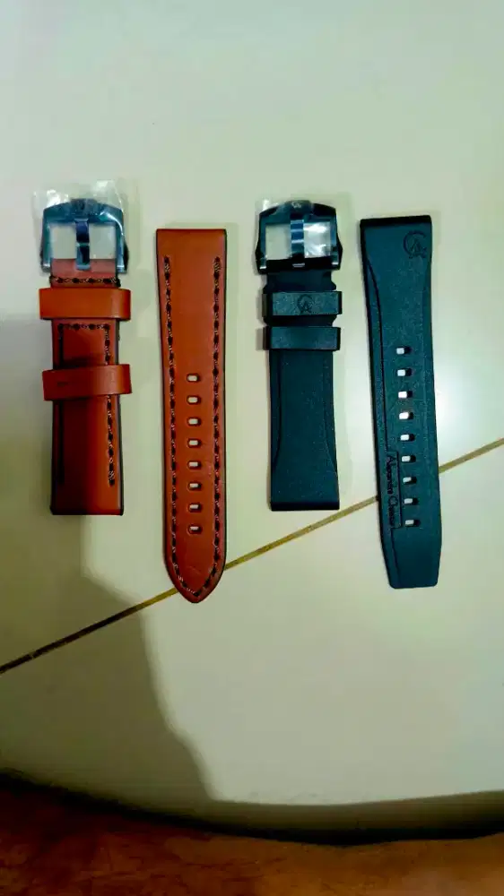 Strap Kulit Dan Rubber Original Alexandre Christie