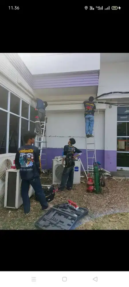 Jasa servis AC kulkas mesin cuci kompa air dll bergaransi