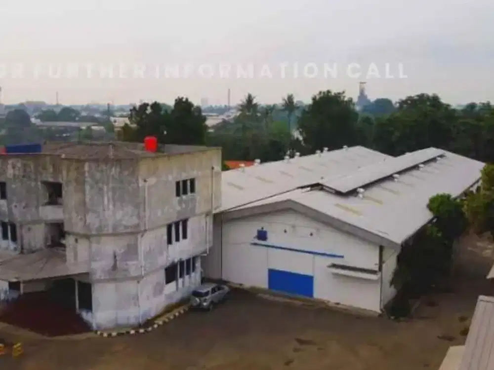 Jual Pabrik dan Gudang Lengkap dengan Mess Karyawan di Cikokol Tangerang, Dekat Tol Dan