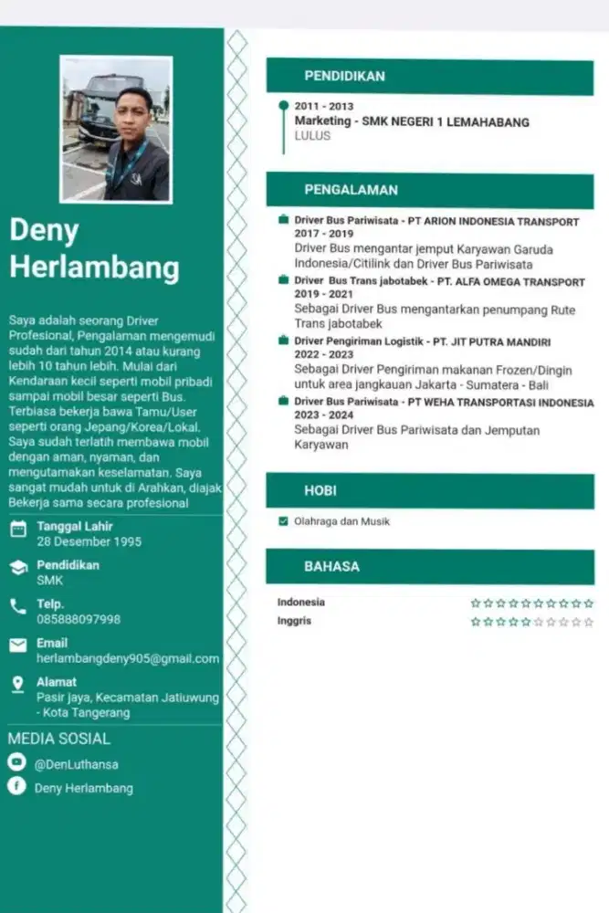 Driver Profesional (Freelance)