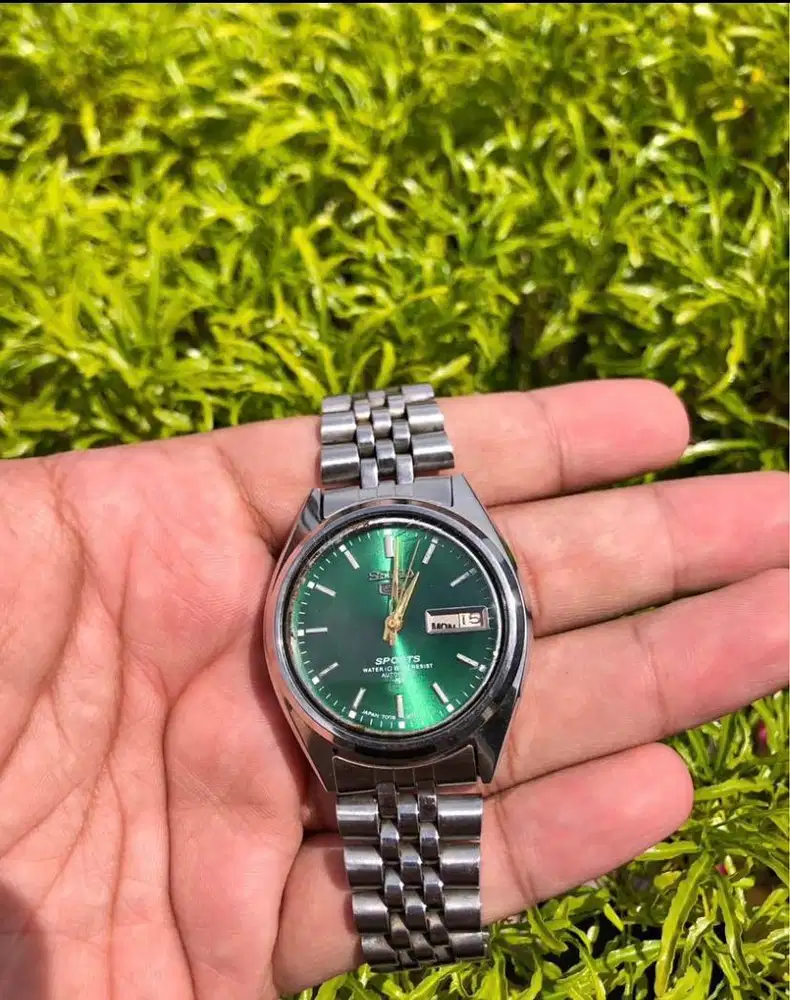 Seiko 5 Sports Green (warnanya mayan rare)