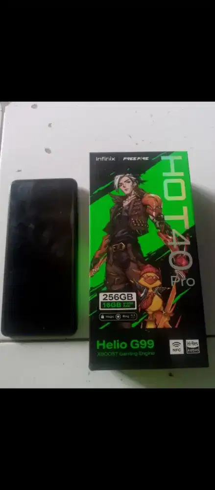 Jual hp Infinix hot 40 pro Ram 8+8/256 fullset