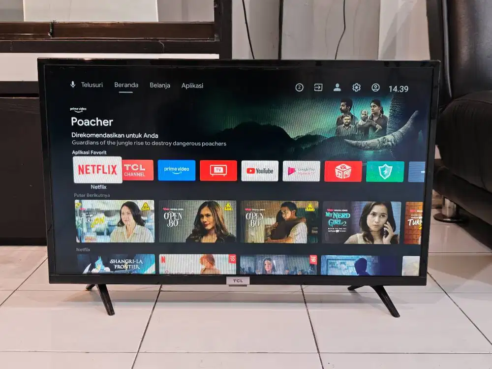 LED Android TV TCL 32 Inch Android 32A3 Bisa Wifi Youtube Netflix