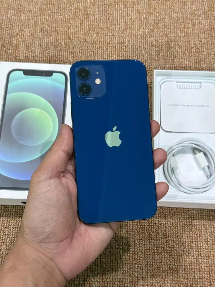 Iphone 12 128gb inter all oprator fullset blue