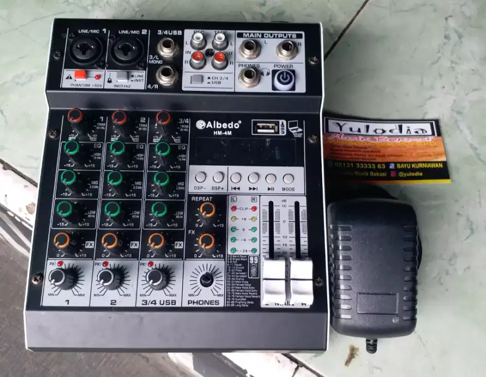 YULODIA BEKASI-mixer bluetooth 4channel