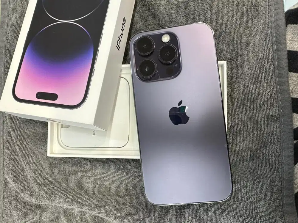 iPhone 14 Pro 256GB Purple Ex iBox BH 91% Lengkap