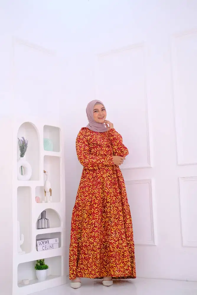 Gamis Batik Rayon Asli Murah