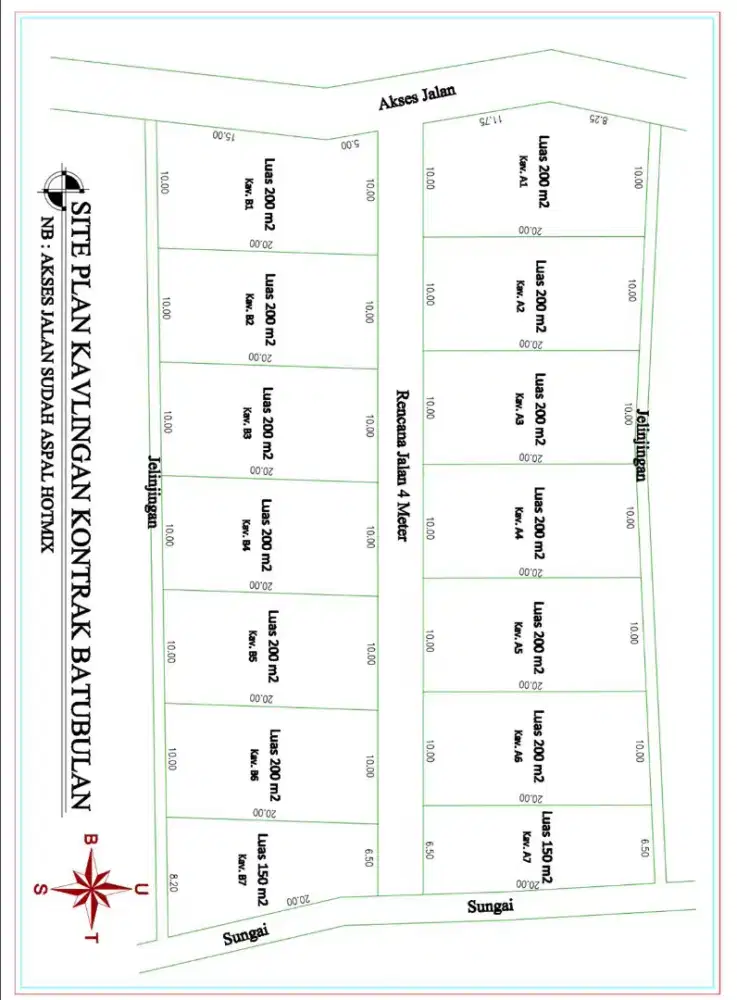 Tanah sewa siap bangun aman nyaman Batubulan