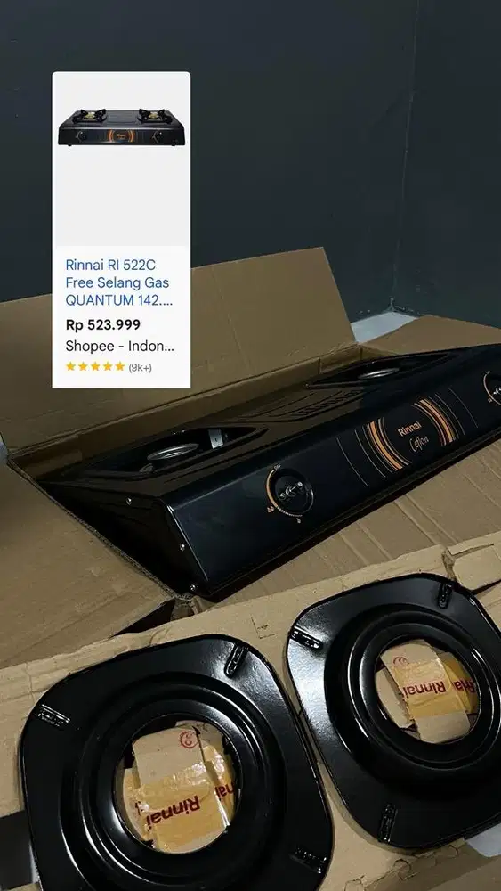 KOMPOR RINNAI 2TUNGKU RI-522C