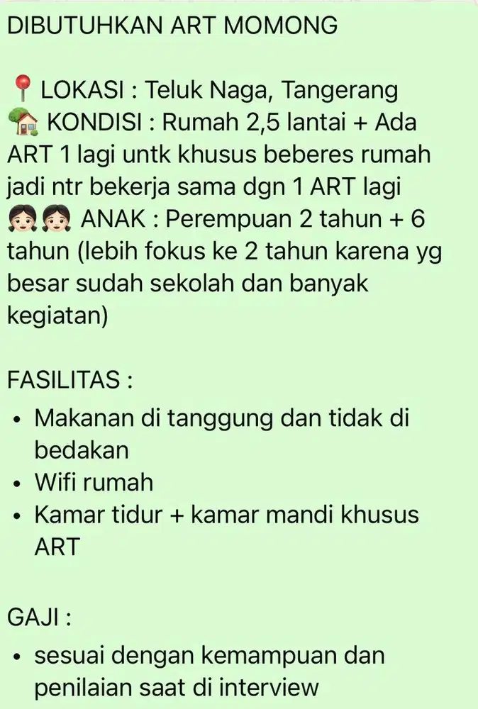 ART MOMONG (ASUH ANAK)
