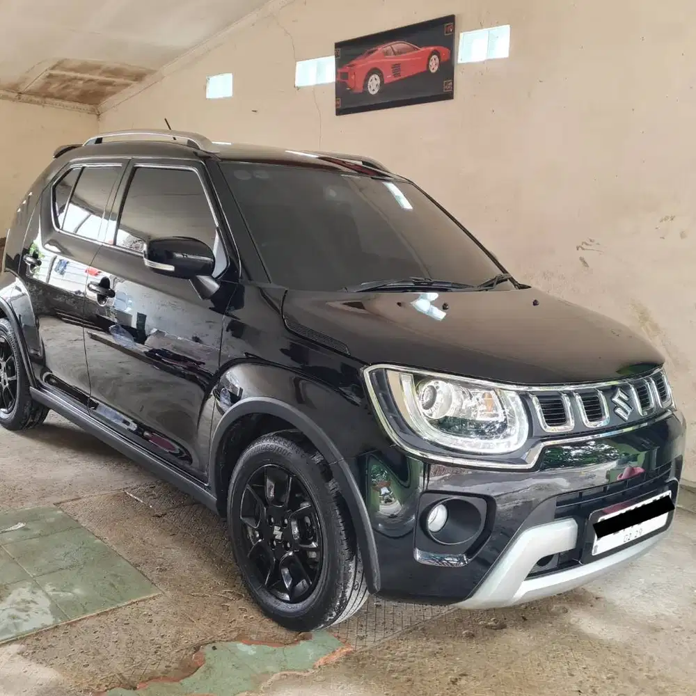 JUAL SUZUKI IGNIS GX AUTOMATIC 2024 HITAM KM LOW LIKE NEW! SERASA BARU
