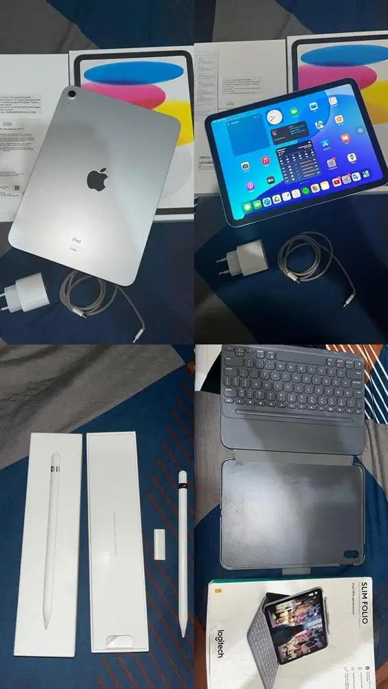 [Bundle] Ipad 10th Gen + Apple Pencil + Logitech Keyboard Case