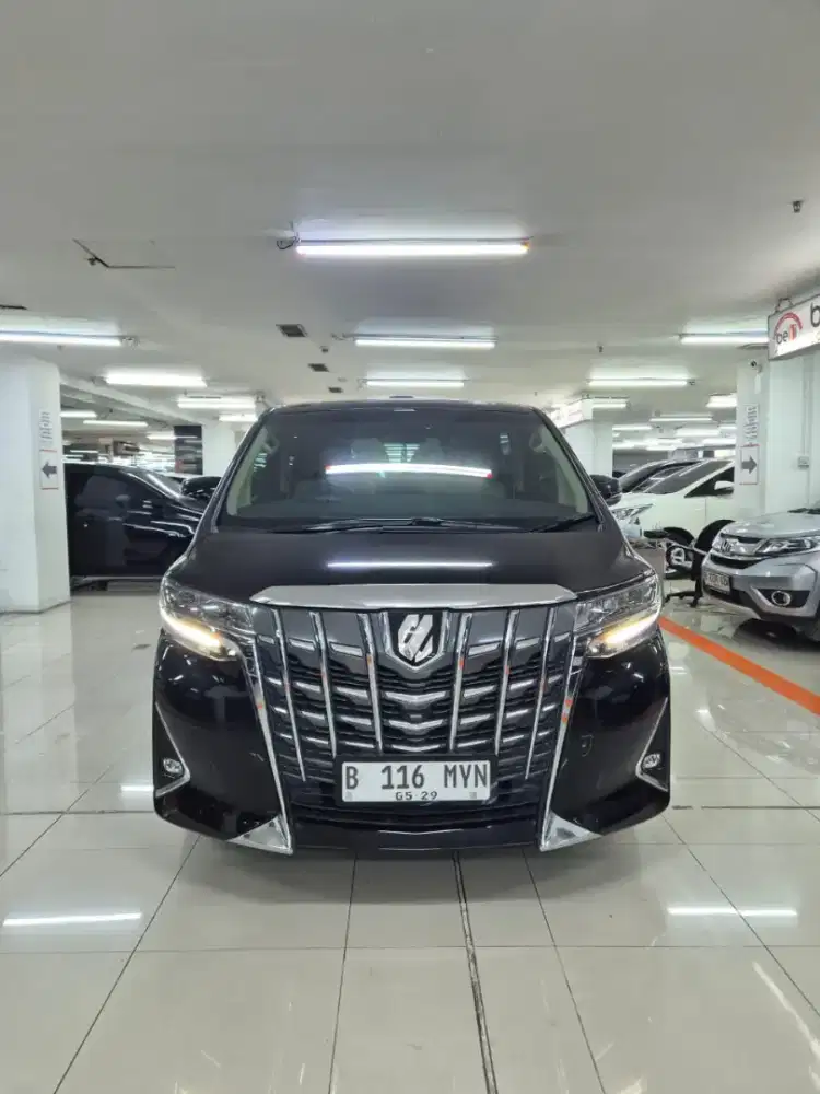 Toyota alphard 2019 low km 58rb hitam G at pribadi