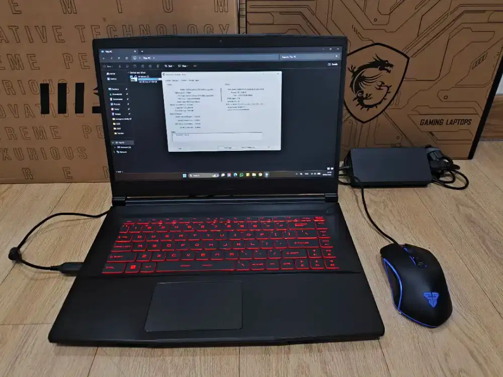 Laptop Gaming MSI GF63 Thin - Core i5, Ssd 512gb, Geforce RTX 3050
