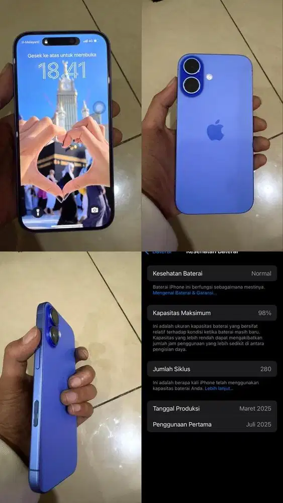 Jual iphone 16 125gb ibox