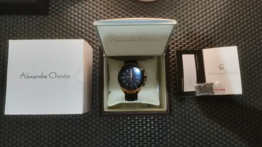 Jual Jam Tangan Alexandre Christie Fullset Mulus Like New