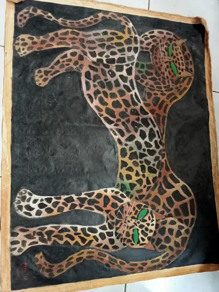 Jual lukisan karya Popo ...lawas original