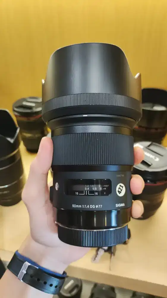 Lensa Sigma art 50mm F1.4 DG. Good Condition